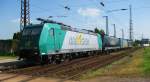 Die 185 533-7 und drei weitere 185er der Rail4Chem standen ...