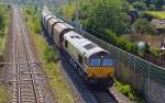 Eine Class 66 zog ...  Martin Schneider 22.08.2011