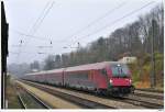 railjet Railjet 61 Richtung Wien Westbahnhof. Tullnerbach-Pressbaum, 22.11.2009.