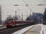 Railjet (1116.207) bei Brixlegg.03.02.2010   ...