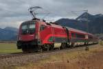 Diese Railjet-Garnitur legt sich ...  Rolf Eisenkolb 19.01.2012