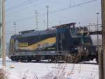 185 574-1 am 26.01.10 im Bahnhof Guben  ...