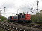 Railtrans s.r.o. 745 501-7 und eine Schwesterlokomotive fahren am 30.04.'10 als LZ. durch Lehrte