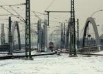 Wintereinbruch im Hafenbahnhof Hamburg-S�d ...  ukamp 10.02.2012