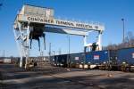 Blick auf das Container Terminal Keuztal am 07.03.2011.  ...