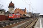 185 192-2 mit Flachwagen ...  Stephan Kemnitz 30.03.2011
