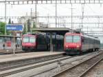 rbde-560-npz SBB - Regio Treff im Bahnhof Wohlen Regio nach Aarau und nach Rotkreuz .. Bild vom 29.05.2010