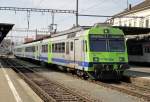 Im Payerne steht am 07.04.10 der RBDe 731-7 Holligen/B�mpliz abfahrbereit ...