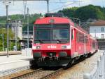 rbde-566 bls - Triebwagen RBDe 4/4 566 233 in Burgdorf am 22.05.2010