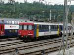 rbe-540 SBB - Triebwagen RBe 4/4 540 045-2 in Brugg am 20.06.2010  .. Fotostandpunkt Fahrender Dampfextrazug .. 