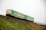 RBG Regental Bahnbetriebs-GmbH VT 27 und VT 20 am 05.07.2010 kurz nach der Donaubr�cke hinter Deggendorf.