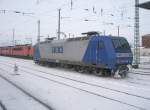 Hier 145-CL 206 der RBH, abgestellt am 29.1.2010 in Angerm�nde. ...
