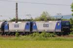 RBH Logistics GmbH 143 191-5 und 143 186-5 RBH am 03.06.2010 bei R�ssing