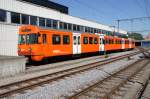 RBS Regionalverkehr Bern-Solothurn Am 19.07.2010 wartet RBS Be 4/8 49 in Worblaufen auf neue Aufgaben.