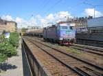 Rc3 7.7.2010 11:52 SJ Rc3 von green carco aus Richtung Stockholm Central auf dem s�dlichen Teil der Centralbron in Richtung des S�derledstunneln.