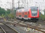 DBpbzfa 766 mit Schublok 146 006 bei der Ausfahrt in ... DBpbzfa 766 mit Schublok 146 006 bei der Ausfahrt in ...