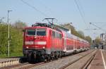 111 124-4 steht abfahrtsbereit ...  Marius Gerads 19.04.2010