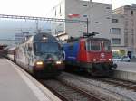 SBB - Werbelok 460 075-5 als Schnellzug nach Z�rich und ...