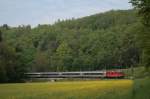 Re 4/4 mit IC 282 Z�rich HB - Stuttgart Hbf ...