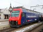 SBB - LOk 450 044-3 in Rapperwil/SG am 16.01.2010  ...