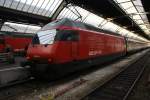Re 460 081-3 steht ...  Sandro Gadola 14.01.2010