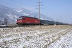 Re 460 110-0 f�hrt am 14.2.10 mit dem IR 1767 ...