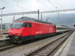 SBB - 460 097-9 vor IR im Bahnhof Biel am ...