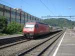 Re 460 089 mit 4-teiligem EW4 Pendel als IR 2072 ...