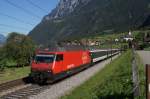 Re 460 016-9 zieht am 10.9.11 den IR 2163 von ...