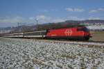 Re 460 079-9 befindet sich am 3.2.12 mit dem IR ...