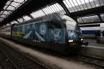 Re 460 080-5 ist soeben in Z�rich Hauptbahnhof angekommen. Das ...