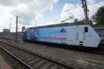 Alptransit Werbelokomotive der BLS 465001 aufgenommen in Bern am 20.04.2010 ...