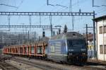 Re 465 007-3 Schilthorn der BLS Cargo AG transportiert einen ...