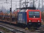 Bei leichtem Schneefall kommt 482 045-2 von der SBB Cargo ... Bei leichtem Schneefall kommt 482 045-2 von der SBB Cargo ...