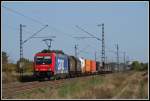 482 038 bespannte am 8.9.2009 diesen G�terzug Richtung Karlsruhe, als ...