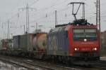 SBB Cargo 482 017 durchf�hrt am 16.1.10 Ratingen-Lintorf  ...