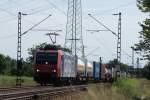 482 027-0 mit Containerzug ...  Gilbert Coletti 23.01.2010