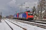 Re 482 SBB Cargo 482 027-0 + 482 082-8 Lintorf 30 Januari 2010