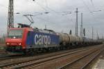 Re 482 SBB Cargo 482 011 am 22.2.10 in Duisburg-Bissingheim