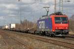 Die 482 024-7 der SBB Cargo in Ratingen Lintorf am ...
