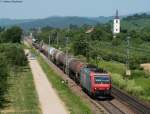 Re 482 Re 482 006-4 mit einem Mischer gen S�den bei Denzlingen 14.7.10