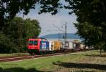 Re 482 047-8 mit einem KLV gen S�den bei Muggensturm ...