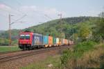482 047-8 mit Containerzug ...  Frederik Reuter 06.01.2012