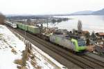 Die Re 485 009-5 passierte am 20.2.10 meine Fotostelle nur ...