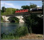 Reussbr�cke bei Turgi Strecke ...  Erich Gillard 22.08.2010