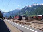 Re 6/6 11678 in Amsteg am 10.06.2004  ...