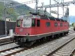 SBB - Lok Re 6/6 11639 in Visp am ...