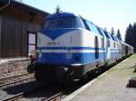 Die 228 der Rennsteigbahn kurz vor der Abfahrt Richtung Stützerbach.
22.5.10 ... Die 228 der Rennsteigbahn kurz vor der Abfahrt Richtung Stützerbach.
22.5.10 ...