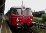 R�ckansicht des MAN Schienenbus VT25 der RSE.Bonn-Beuel 1.8.10.  ...
