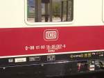 Wagennummer eines TEE Rheingoldwagen ...  Daniel Oster 04.06.2011